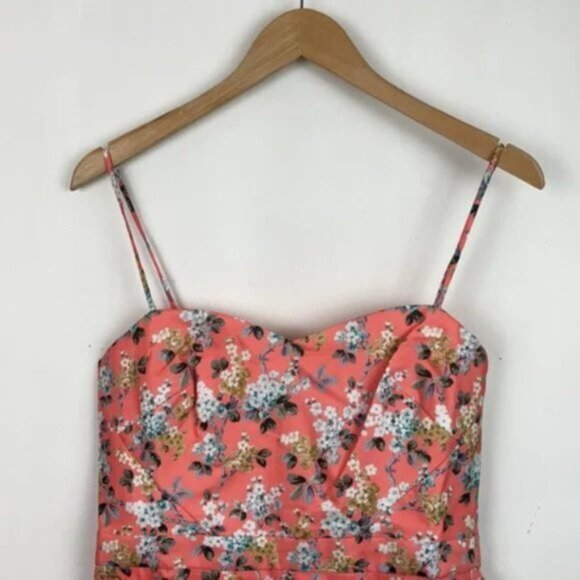 NWT J.Crew 4 Liberty Josephine Dress Mermaid Coral - Picture 5 of 12